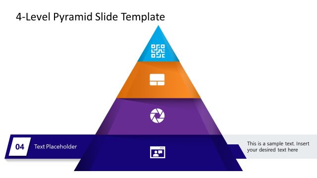 4-Level Colorful Pyramid Presentation Template