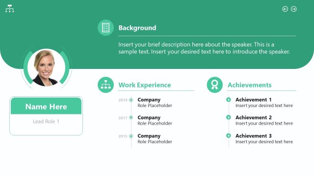 Org Chart Animated Slide Template for PPT Presentation