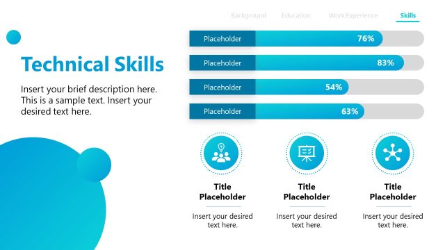 Technical Skills Slide – About Me Template