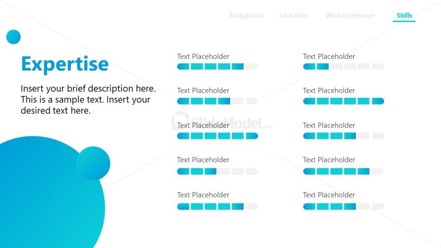 About Me Template Slide for Expertise