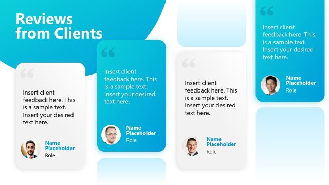 Reviews from Clients PowerPoint Slide