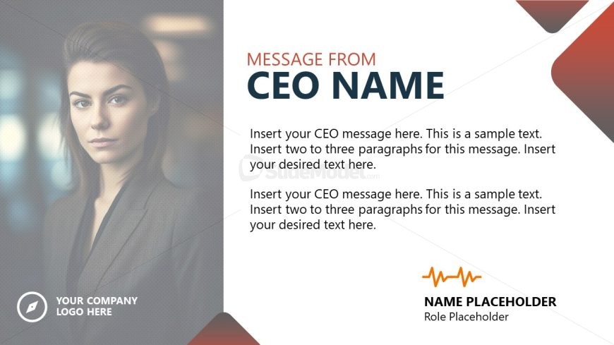 Employee Handbook PPT Slide for CEO