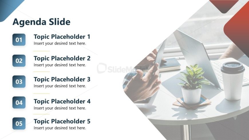 Editable Agenda Slide - Staff Handbook Template