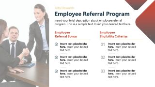 Editable Employee Referral Program Presentation Slide