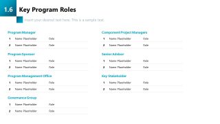 Editable Program Management Slide