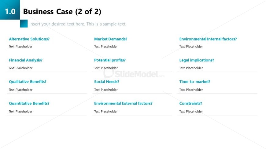 Business Case Slide for Presentation