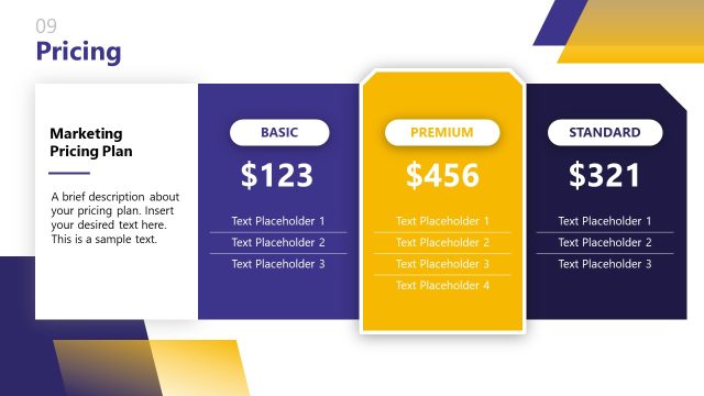 Pricing Slide – Marketing Communication Presentation Template