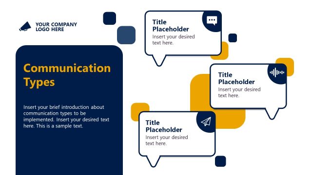 Communication Types for Presentation Template