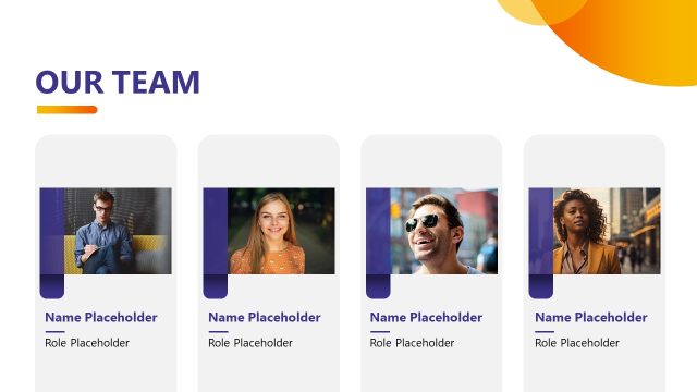 Our Team Slide PPT Template