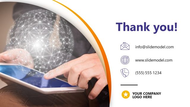 Thank You Slide for Social Media PPT Presentation