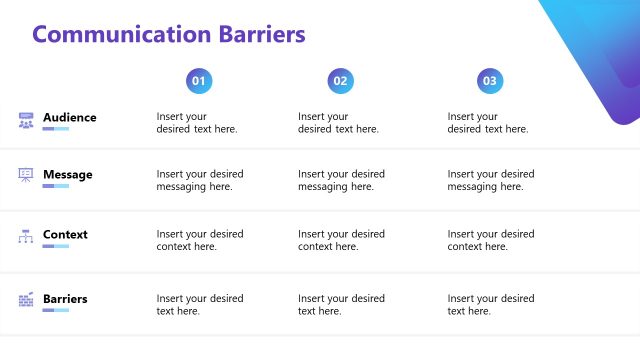 Communication Barriers Slide PowerPoint Template