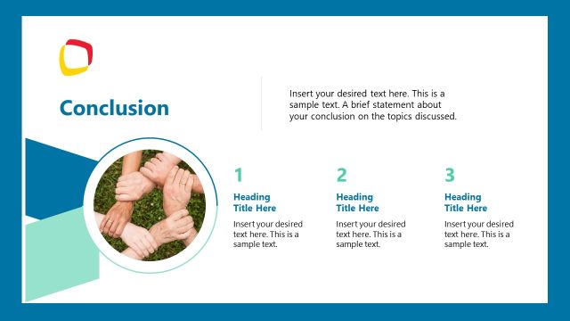 Slide for Conclusion – Philanthropy Template