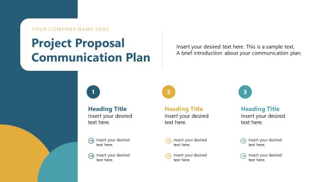 Project Proposal Presentation Template – Communication Plan Slide