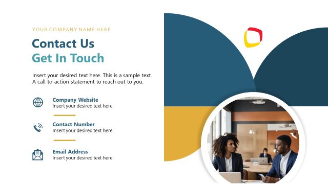 PPT Contact Info Slide for Project Proposal Slide