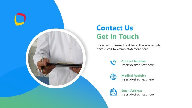 Contact Details Slide – Diabetes PPT Template