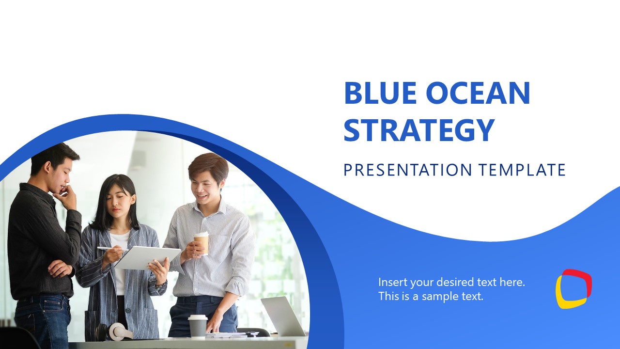 Cover Slide for Blue Ocean Strategy PowerPoint Template