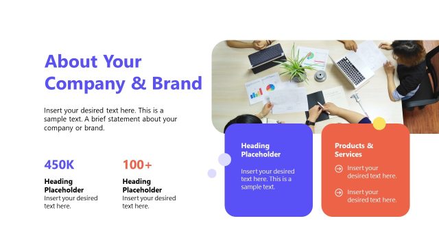 About Your Company & Brand Overview Slide