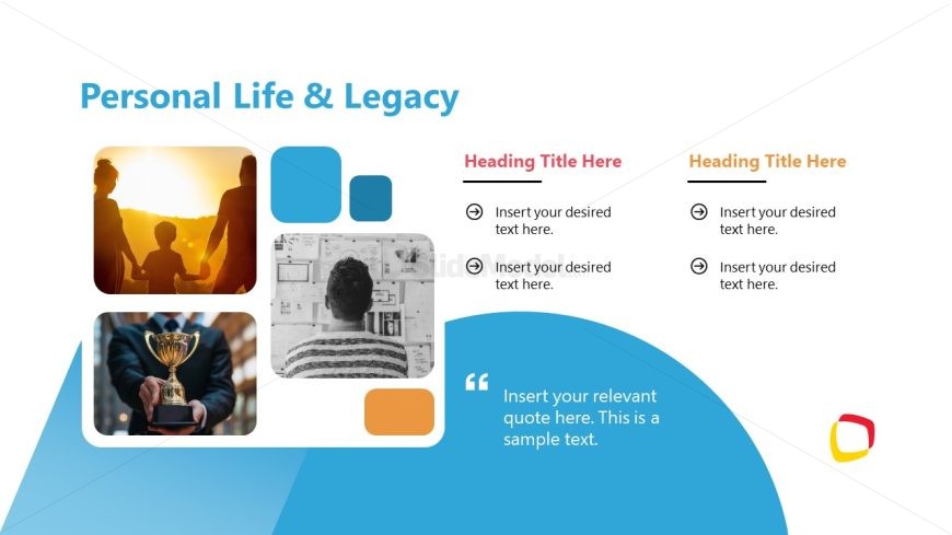 Biography Template for Presentation 