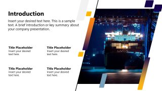 Logistics Slide Template for Presentation 