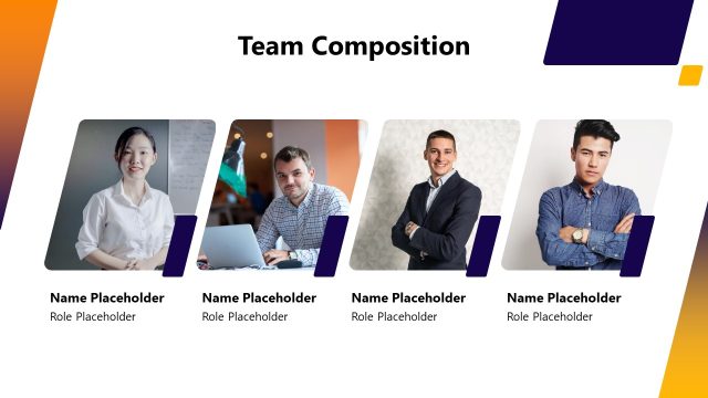 Team Composition Slide for PowerPoint Template