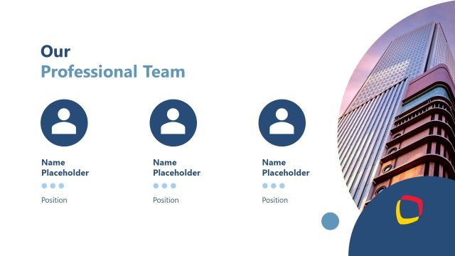 Our Professional Team PPT Slide Template