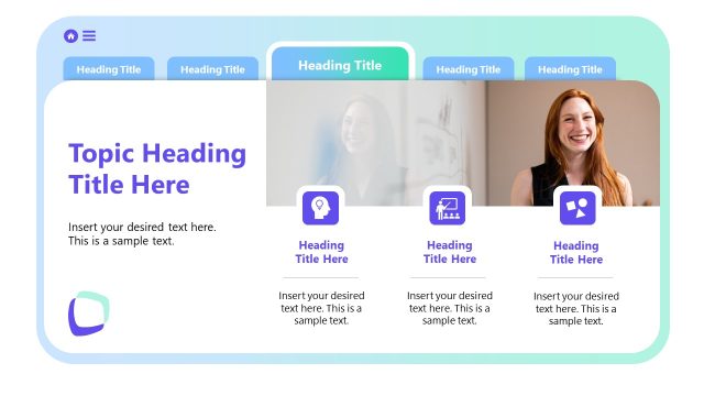 Slide with Engaging Infographics – Storyline Course Template