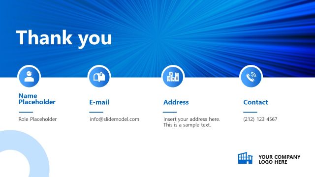 Thank You Side – Company Profile Template