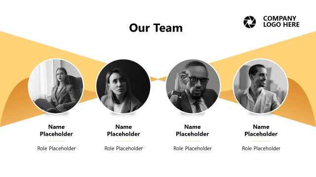 Our Team Slide – Business Marketing Presentation