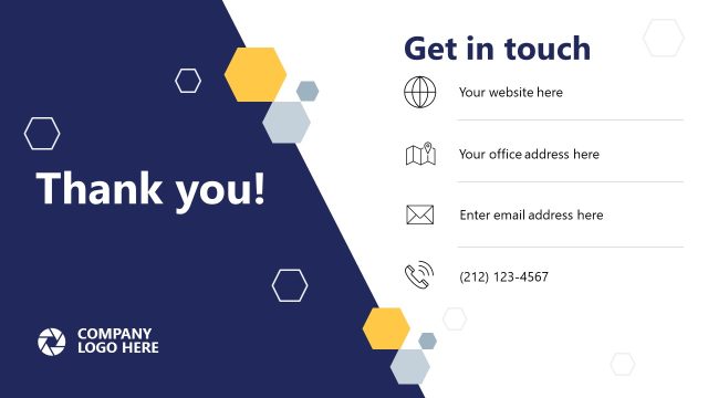 Thank You Slide PowerPoint Slide Template