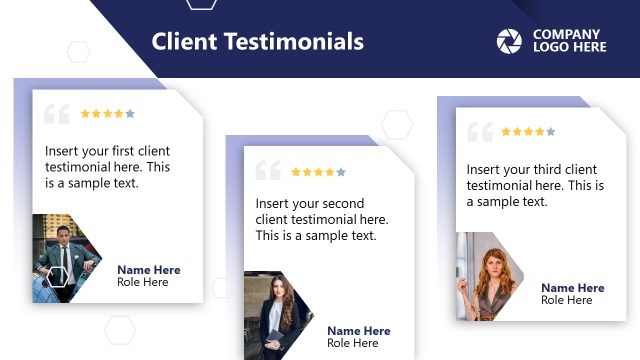 Client Testimonials PPT Slide Template