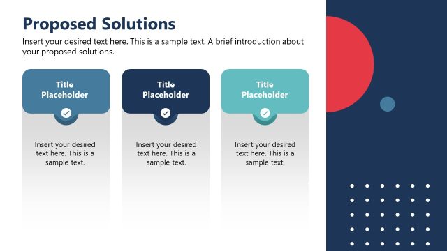 Proposed Solutions Slide – Problem Solving Template for Presentation