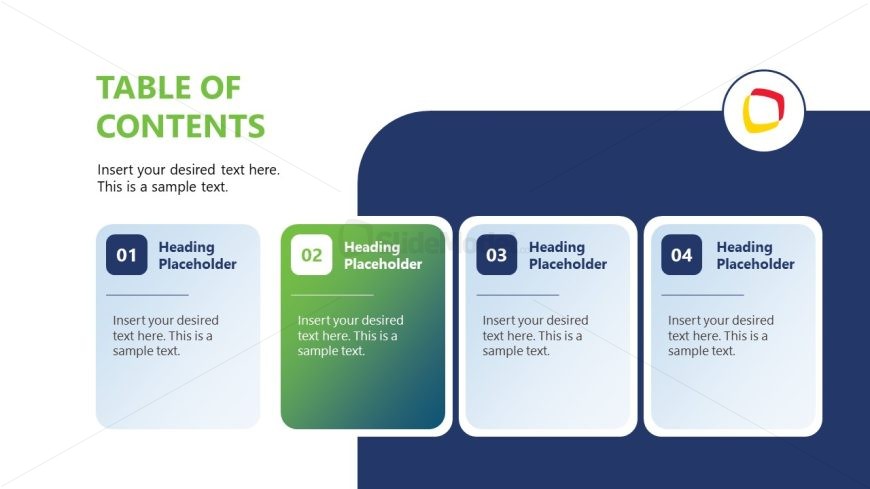 Editable Animated Table of Contents Slide Layouts for Presentation 