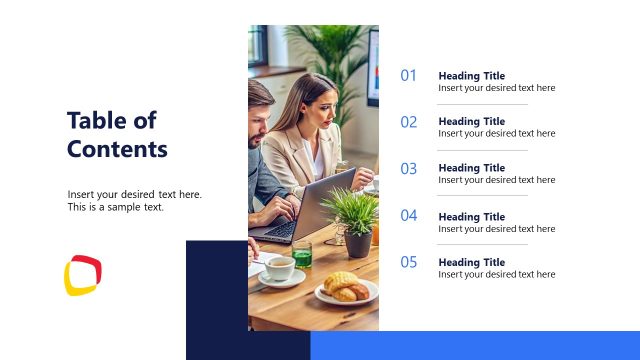 Table of Contents Slide – Project Closure Template