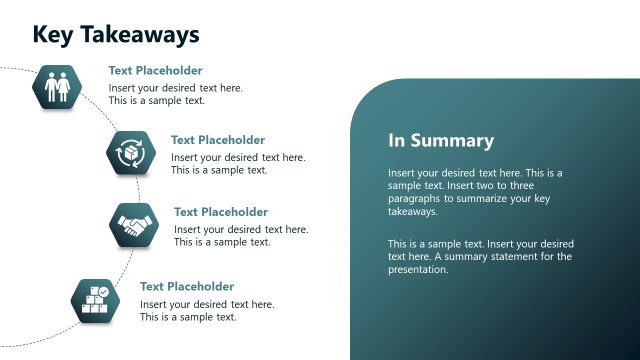 Key Takeaways PowerPoint Template Slide for Retirement Planning