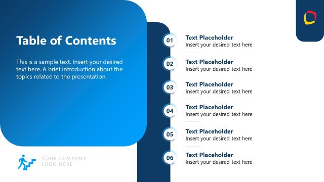 Table of Contents Slide – Career Planning Template