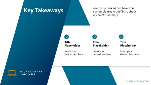 Key Takeaways Slide – Split Test Template