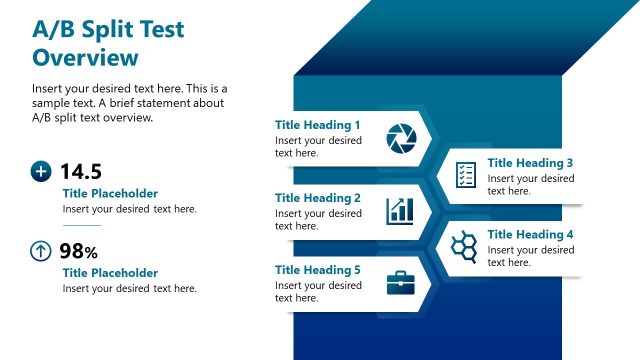 A/B Split Test Overview Template Slide