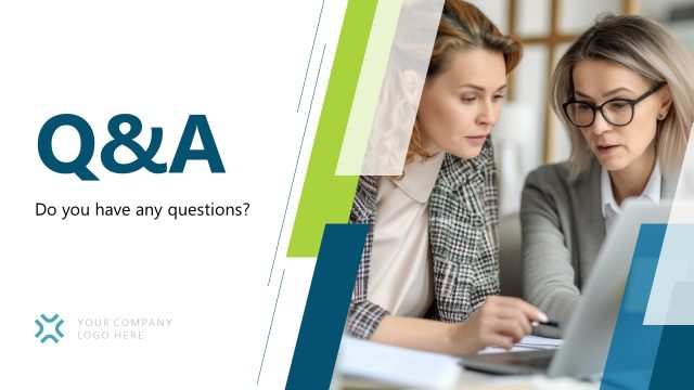 Q&A Presentation Template Slide – Engaging Company Profile Template