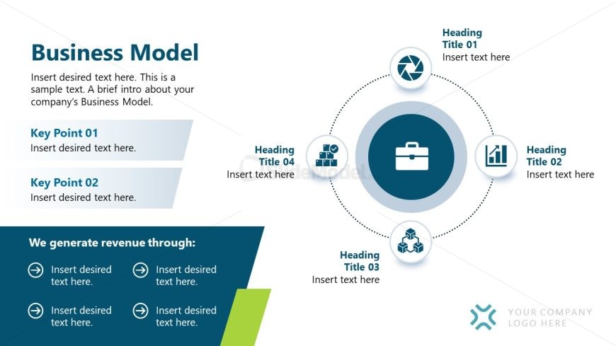 Business Model PPT Slide - Company Profile Template 