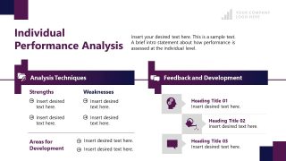 Performance Analysis Template for Presentation 