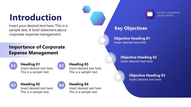 Introduction Slide – Corporate Expense Management Template