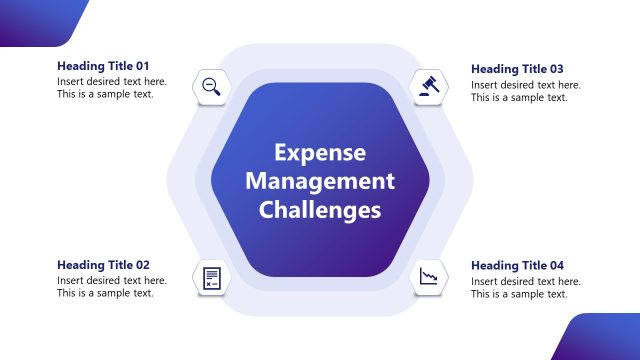 Expense Management Challenges PowerPoint Slide