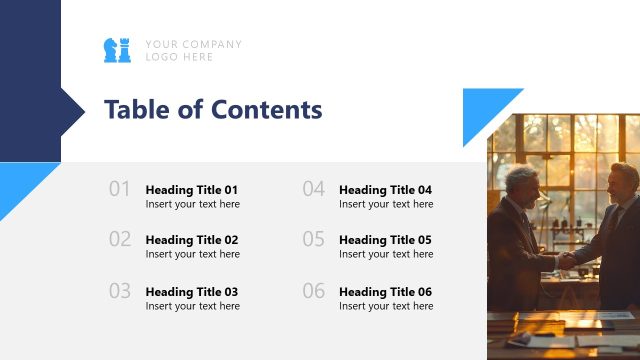 Table of Contents Slide for PowerPoint