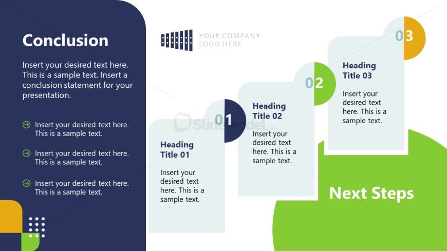 PPT Template Conclusion Slide for Project Planning 