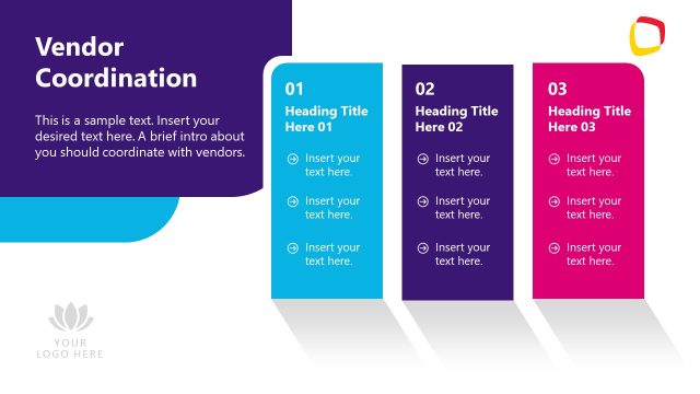 Vendor Coordination Slide for Presentation