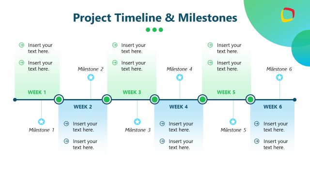 Project Timeline Map Slide