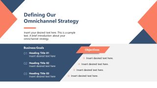 Omnichannel Strategy Presentation Template - Business Goals Slide