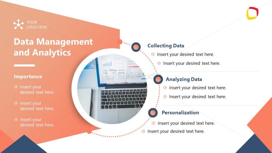 Data Management & Analytics PPT Slide Template 