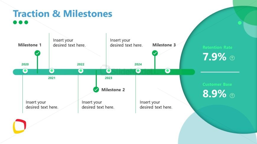 Traction & Milestones Presentation PPT Slide 