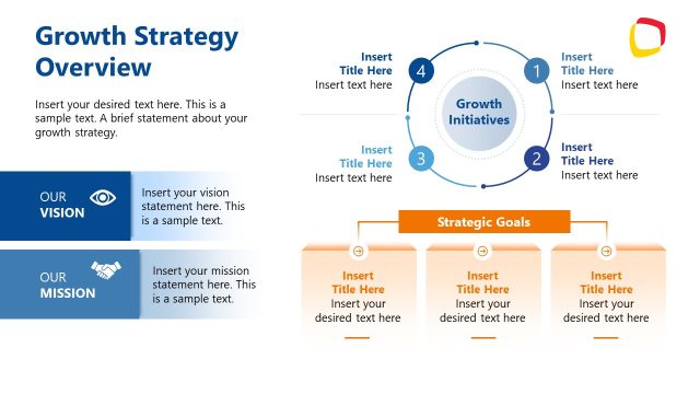 Growth Strategy Overview Slide for PowerPoint